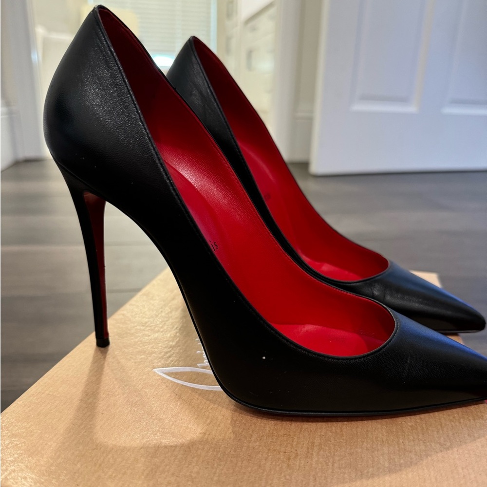 Kate 100 genuine LOUBOUTIN black heels. Worn once.